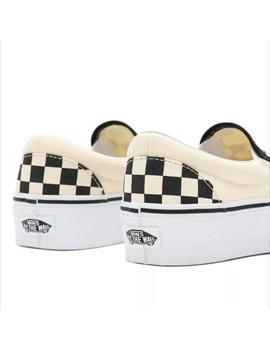 Zapatillas Vans Classic Slip-On CheckBoard plafform mujer