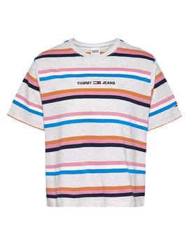Camiseta Crop Stripe