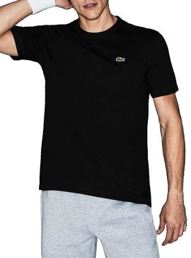 Camiseta Manga Corta Lacoste Regular Fit Hombre Negro