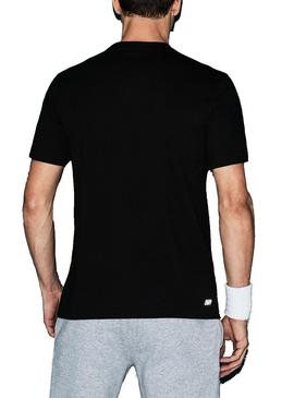 Camiseta Manga Corta Lacoste Regular Fit Hombre Negro