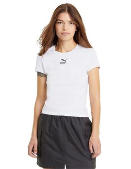 Camiseta Puma Classics Fitted Mujer Blanco