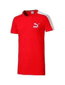 Camiseta PumaArchive T7 Stripe Hombre Rojo
