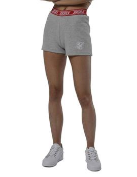 Pantalón Corto Sik Silk Gym Mujer Gris