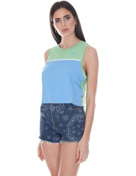 Camiseta Asas Levis Azzurro Mujer Azul