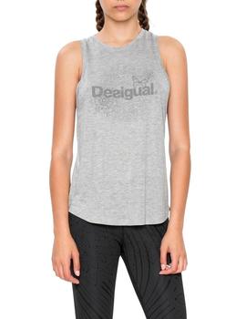 Camiseta Asas Desigual Essential Mujer Gris