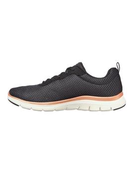 Zapatillas Skechers Flex Appeal 4.0-Brilliant  Mujer Negro